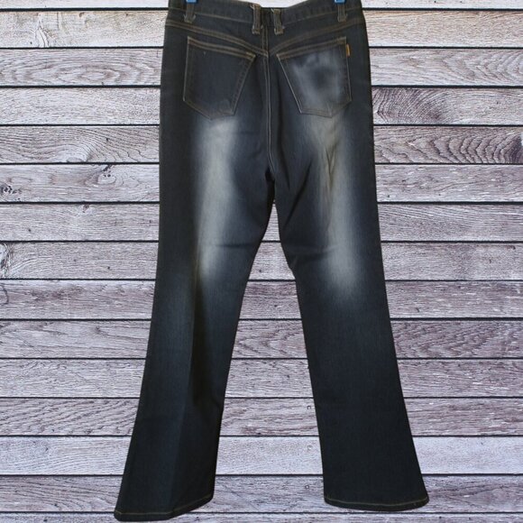 Women's CMJ Faded Washed Straight Leg Jeans Denim Casual - Picture 5 of 5